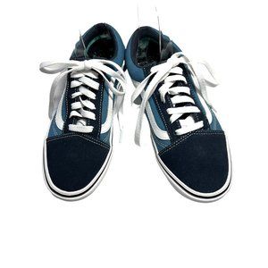 *Van's ComfyCush  Old Skool Sneaker  6.5 Women, Navy & Cadet Blue*
